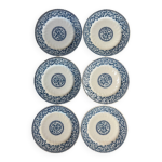 6 assiettes guirlandes gien