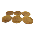 6 assiettes plates cramique de gien
