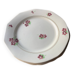 6 assiettes plates moulin des loups hamage