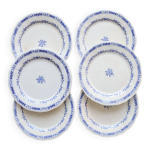6 assiettes plates vintage gien modle royal