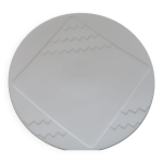 6 assiettes salins studio vintage 1980 style memphis lignes brises design pierre cazenove