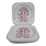 6 assiettes sarreguemines