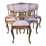 6 chaises anglaises, style louis xv
