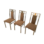 6 chaises belgo chrom, 1980s