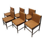 6 chaises modle cantu, sergio rodrigues, dition brsilienne 1960