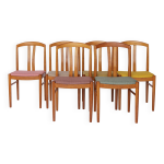 6 chaises carl ekstr�m sur 12 chaise de salle � manger en teck, style su�dois moderne du milieu du xxe ...