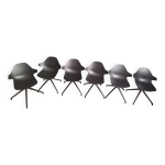 6 chaises chistera de roche bobois