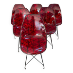 6 chaises design italien dal segno modle prisma eiffel