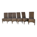6 chaises lloyd loom, xxe sicle