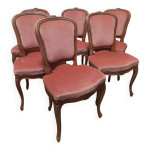 6 chaises louis xv