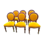 6 chaises medaillon en acajou d'epoque louis philippe 19eme 6 chaises medaillon en acajou d'epoque louis philippe 19eme
