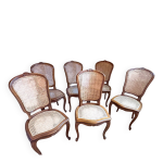 6 chaises merisier
