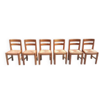 6 chaises en orme massif 6 chaises en orme massif