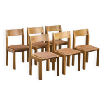 6 chaises de salle � manger par luigi gorgoni pour roche bobois