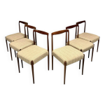 6 chaises de salle  manger en palissandre par lbke