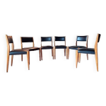 6 chaises scandinave teck et ska vintage 1960