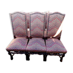 6 chaises tapises de style