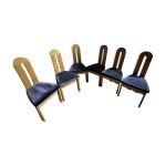 6 chaises vintage en chêne clair 6 chaises vintage en chêne clair