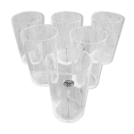 6 chopes 33 cl duralex en verre transparent ref 1690