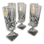 6 coupes champagne cristal neuves