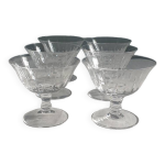 6 coupes  champagne en cristal