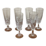 6 coupes  champagne cristal d arques