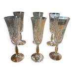 6 coupes  champagne etzel cristal