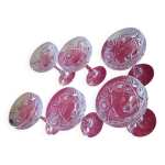 6 coupes � champagne klein baccarat