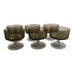 6 coupes à champagne en verre fumé luminarc 6 coupes à champagne en verre fumé luminarc