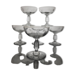 6 coupes à champagne en verre xixeme 6 coupes à champagne en verre xixeme