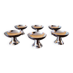 6 coupes  glaces inox vintage guy degrenne (dessert, sorbet)