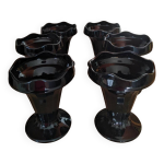 6 coupes  glace, vintage 80, luminarc