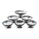6 coupes  glace vintage guy degrenne en acier inoxydable