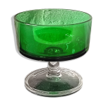 6 coupes à pied couleur vert émeraude, cavalier luminarc france 6 coupes à pied couleur vert émeraude, cavalier luminarc france