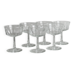 6 coupes en verre