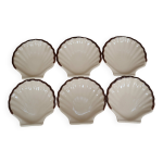 6 coupelles coquillage céramique emile henry 6 coupelles coquillage céramique emile henry