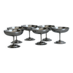 6 coupelles en inox
