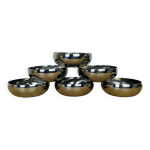 6 coupelles en inox design amc