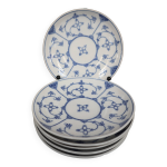 6 coupelles jager eisenberg blau saxe porcelaine bleue et blanche