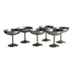 6 coupelles sur pied en inox style letang remy 6 coupelles sur pied en inox style letang remy