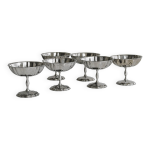 6 coupelles sur pied en inox style letang remy 6 coupelles sur pied en inox style letang remy