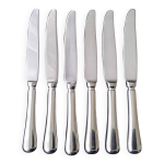 6 couteaux jean couzon mtal argent et inox 23 cm