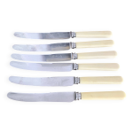 6 couteaux philip ashberry & sons made in sheffield england 24 cm