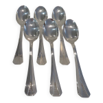 6 cuillères à soupe en métal argenté christofle modèle atlantide 6 cuillères à soupe en métal argenté christofle modèle atlantide