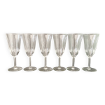 6 fltes  champagne ciseles