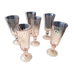 6 flutes  champagne luminarc modle rosaline