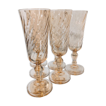 6 fltes  champagne rosaline