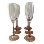 6 fltes  champagne rose luminarc vintage
