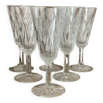 6 fltes  champagne en verre