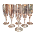 6 fltes en cristal